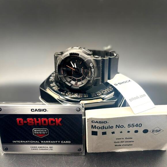 Casio G-Shock GMAS130VC-1A Unisex Black Analog Digital Step Tracker Watch NIBWT main image 11